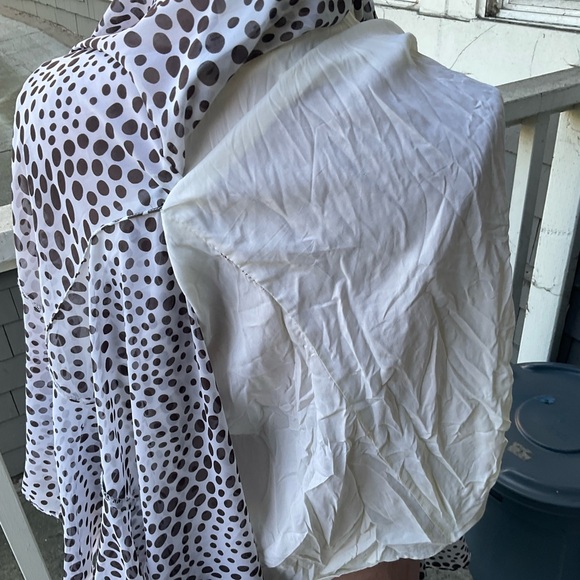 Vintage Jack Bryan polka dot long dolman sleeve full dres size 4 - Picture 15 of 16